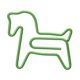 thumbnail image 1 of 32 Box Paper Clips 3 Colors Innovative Pony Rabbit Dolphin Combo Small Metal Paperclips for Paperwork Office School, 1 of 3