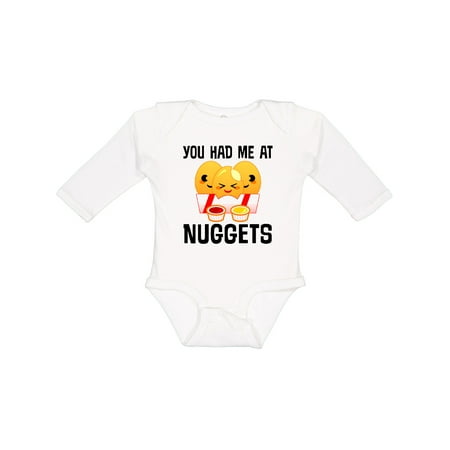 

Inktastic You Had Me at Nuggets Gift Baby Boy or Baby Girl Long Sleeve Bodysuit