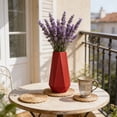 thumbnail image 4 of Plastic Vase | Modern Geometric Design Tabletop Decoration | Non-Fragile & Lightweight | 9.44x4.52x2.75 Inches | 1 Piece, 4 of 5