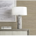 thumbnail image 6 of Luxe Haven Luxe Sisal Peel and Stick Wallpaper (Pashmina & Metallic Silver), 6 of 17
