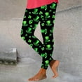 thumbnail image 2 of QATAINLAV Women's St Patricks Leggings Stretchy High Waisted Soft Legging Pants Irish Shamrock Clover Print Tight Workout Yoga Pants Black XXXL Clearance Sale, 2 of 4