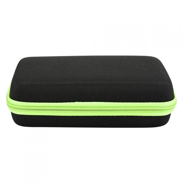 Organizador de afeitora Eléctrica, Diseñado para, Estuche de Vije Con Correa de Mano, Bolsa de Malla para Accesorios, Negro Verde