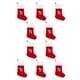 thumbnail image 1 of Toystoory Medias navideñas con letras - Calcetín de tela de Papá Noel para niños Bolsa de dulces Única crea festiva grande roja N N roja grande 10Conjunto, 1 of 6