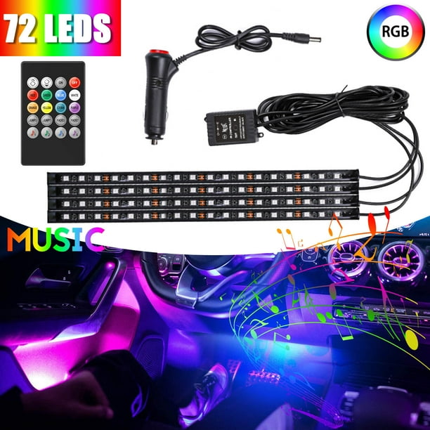 Parts Accessories RGB LED Lights Car Interior Floor Decor Atmosphere