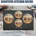 thumbnail image 6 of Electric Stove Burner Covers,4 Pcs Round Gas Burner Cover,8 and 10 Inch,Power and Freedom of Horses in Motion, 6 of 7