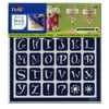 Plaid Adhesive Alphabet Stencil