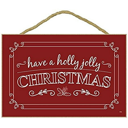 - Christmas Holiday Wall Hanging Decor Plaque Inscribed