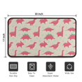 thumbnail image 5 of Red Dinosaur Silhouette Pattern Door Rugs,Washable Non Slip Door Mats Indoor,Decorative Door Mats,Entry Mat Indoor for Entrance,Bedroom,Kitchen,Bathroom,30"x17", 5 of 6