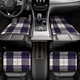 thumbnail image 7 of Crystal Fleece Car Floor Mats Set Of Four - Bottom Injection Molded For Easy Installation To Prevent Interior Contamination Suitable For Most Cars Purple Buffalo Plaid Check Tartan Scotland_2, 7 of 7