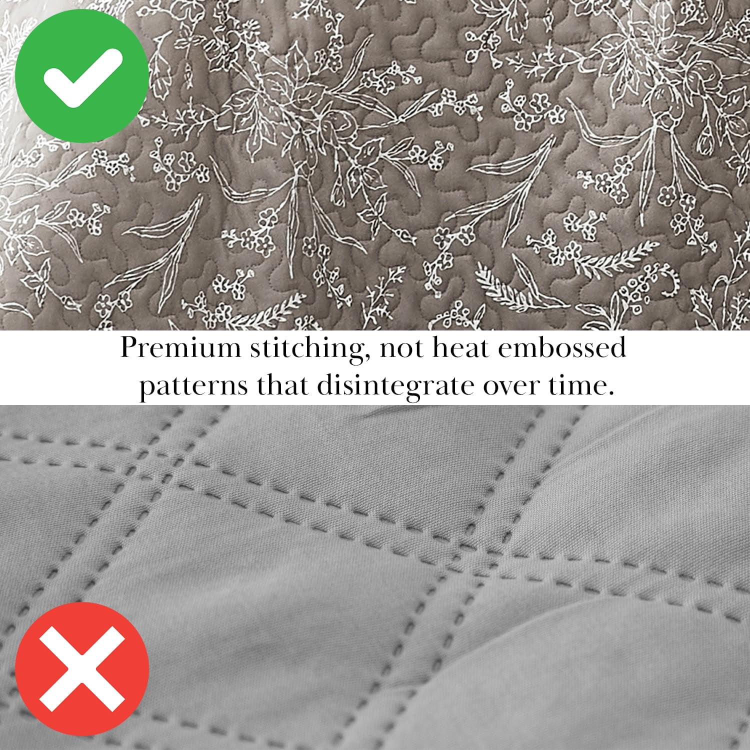 Winter Brush Print Soft & Supreme Quality Reversible Lightweight Quilt Set