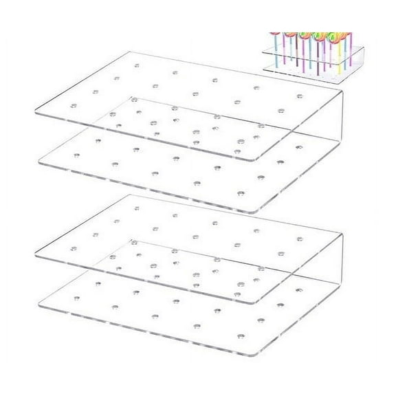 ITSELFER 2 Pcs Cake Pop Stands Lollipop Holder Cake Pops Display Stand Lollipop Display Stand Candy Sticks Display Rack For Party Wedding