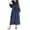 Navy, variant on Womens Flannel Robe Zipper Front Full Length Bathrobe Winter Warm Housecoat Sleepwear for Cold Weather ZDNIXIAN Women Kimono Robes Full Length Knit Bathrobe