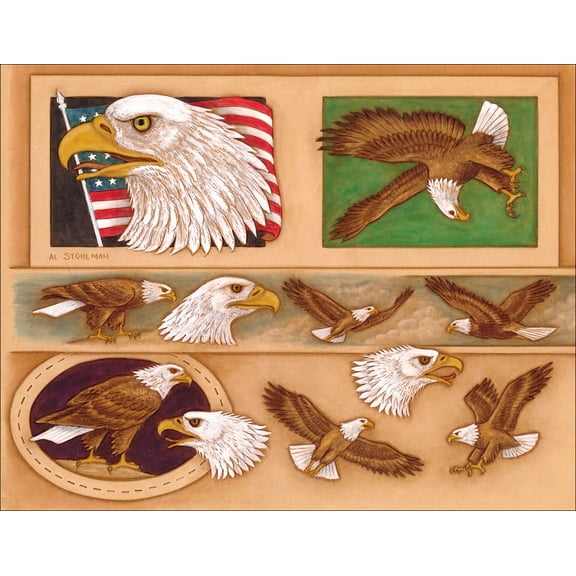 Tandy Leather Eagle Billfold. Belt & Buckle Craftaid� 76536-00