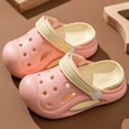 thumbnail image 2 of KPOPLK Slides Sandals for Kids,Girls Shower Shoes,Boys Cloud Slides Non slip Quick Dry Bedroom Shoes Indoor Outdoor Open Toe Spa Bath Pool Gym House Casual House Slippers Size 8,Pink, 2 of 5