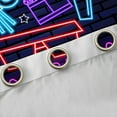 thumbnail image 4 of Manfei Cartoon Popcorn Cinema Blackout Curtains,Moive Time Curtains Pack of 2 (38x45 Each),Purple Blue Black Window Curtains For Kids,Ultra Soft Home Decor, 4 of 6
