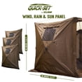 thumbnail image 5 of Clam Quick Screen Hub Brown Fabric Wind & Sun Panels Accessory Only (6 Pack), 5 of 11