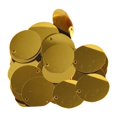 thumbnail image 4 of Tachiuwa 85x 20mm Flat Round Loose Sequins DIY Dress Accessories ation Hairpins Decorative Patches for Sewing Wedding Clothing Men Gold, 4 of 10
