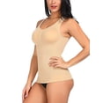 thumbnail image 4 of Women's Tank Top Seamless Camisole Body Shaper Vest With Removable Pads Bra Shapewear Camisole Cami Tummy Control Tank Top  Shapewear, 4 of 6