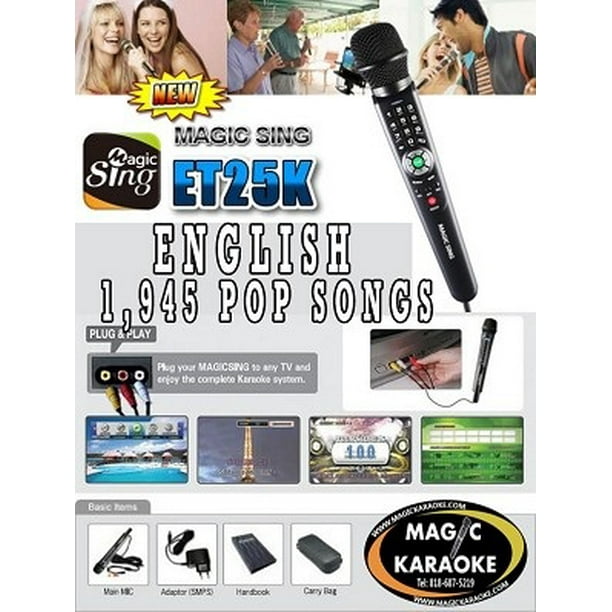Magic Sing English Et25k Karaoke Magicmic Magic Sing Karaoke Perfect