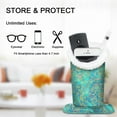thumbnail image 2 of Fintie Plush Lined Eyeglasses Holder - PU Leather Protective Eyeglass Holder Stand Case,Shades of Blue, 2 of 7