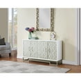 thumbnail image 5 of Coast to Coast Imports Dreamy White & Champagne Four Door 60" Wide Credenza, 5 of 5