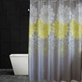 thumbnail image 4 of Gray and Yellow Floral Print Shower Curtains for Farmhouse Bathroom with 12 Hooks, 72"W X 79"L, 4 of 9