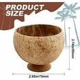 thumbnail image 6 of 6 Pcs Natural Coconut Shell Cups, Hawaiian Theme Luau Party Cups Supplies, Coconut Cups for Party, Coffee shop, Ice Cream Store, Restaurant, Special Coconut Shell Cup Decoration,12oz, 6 of 7