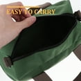 thumbnail image 5 of Canvas Tool Bag Outdoor Storage Wear-resistant Tote Green 12 Inches Organizer for Tools Box Pouch Zipper, 5 of 5