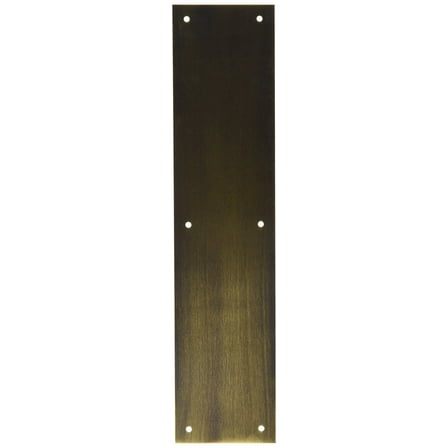 Deltana PP3515U5 3 1/2-Inch x 15-Inch Solid Brass Push Plate