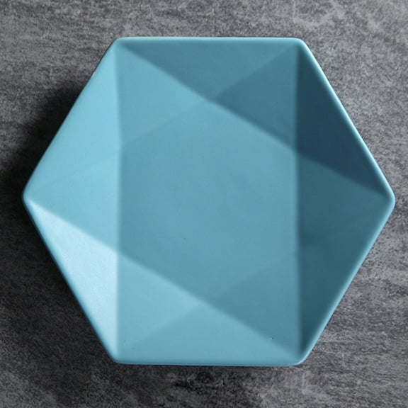 WRISTBIQUE Small Dinner Plates Ceramic White 1Pcs Modern but Elegant for Dinner