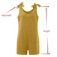 thumbnail image 5 of Baqcunre Rompers for Women 2023 Linen Cotton Pockets Rompers Playsuit Shorts Suspenders Jumpsuit Pants for Women Jumpsuits for Women Overalls for Women Loose Fit Womens Clothes Yellow XXL, 5 of 7
