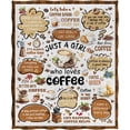 thumbnail image 3 of Fun Coffee Blanket Gifts for Women Men Kids Boys Girls Dad Mom Husband Wife Friends Birthday Christmas Halloween Decor Colleagues Classmates Home Bedroom Living Room Throw Blanket 60"x80", 3 of 8