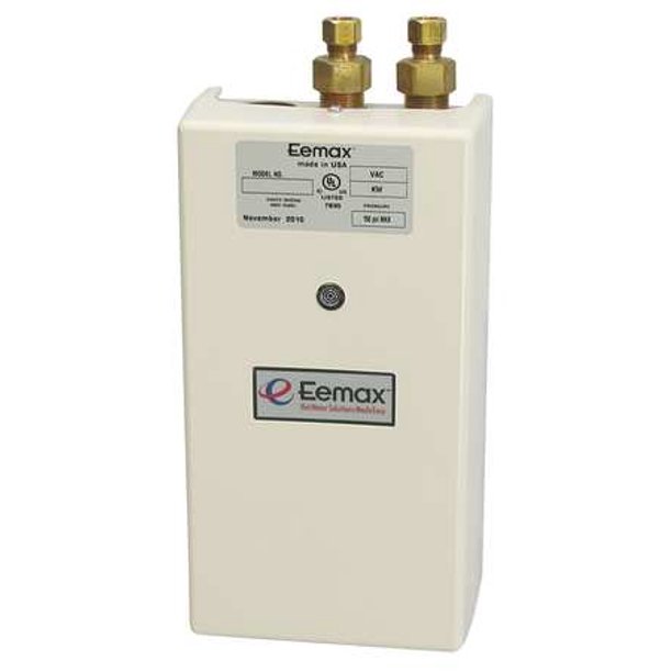 Eemax Electric Tankless Water Heater, Single Point Point Of Use 5.5KW 240V 23A, Lot of 1