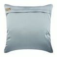 thumbnail image 3 of Cushion Cover For Sofa, Pillowcases, Pillow Covers 24x24 inch (60x60 cm) Silver, Silk Throw Pillow Covers, Handmade Pillow Covers, Modern, Floral - Silver Round Leaves, 3 of 4