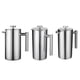thumbnail image 3 of French Press 304 Stainless Steel Thermal Coffee Maker Tea Maker 800ML 3 Filters Anti-scald Handle Rust-proof Coffee Press, 3 of 5