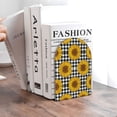 thumbnail image 6 of Hirioo Sunflowers for Bookends Decorative Bookends for Shelves for Home or Office, Non-Slip Base, 6 of 8