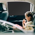 thumbnail image 5 of 2 Pcs Car Sun Shade for Baby, Magnetic Car Curtains Sun Protection Window Curtains, Rear Seat Side Window Sunshade for Car Block UV Rays (Black), 5 of 5