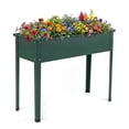thumbnail image 2 of Costway 40" Raised Garden Bed with Legs Metal Elevated Planter Box Drainage Hole Backyard Green, 2 of 9