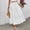 Dresses-400White, variant on Gamivast Womens Boho Skirt Smocked High Waist Drawstring Tiered Ruffle Flowy Maxi Skirt Casual A Line Summer Skirt Beach Vacation Daily Aesthetic Wear