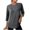 CC31_Dark Gray, variant on Lumtrix Women's Workout Tops 3/4 Sleeve Crew Neck Casual Spring Summer Sport Shirts for Hiking Running Watermelon Red M