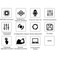 thumbnail image 3 of Karaoke Audio Mixer, Microphone Mixer Digital Sound Mixer Receiver With 3  Feedback Suppressor For Podcast, Recording, Vocal, Game Voice ,Club Bar Karaoke Professional Use, 3 of 8