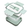 thumbnail image 1 of Contenedor de alimentos Kochstelle Hermético de Vidrio con cubiertos Verde, 1 of 7