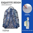 thumbnail image 5 of Paisley Print Gift Backpack - Spacious School Bookbag for College Students, Waterproof Laptop Backpack, Stylish Paisley Design for Women & Men, 5 of 6