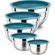 thumbnail image 1 of Chef Mixing Bowl with Sealing Lid, 6-Piece Stainless Steel Metal Bowl with Measurement Marks and Colorful Non-Slip Bottom Sizes 7, 3.5, 2.5, 2.0, 1 of 5
