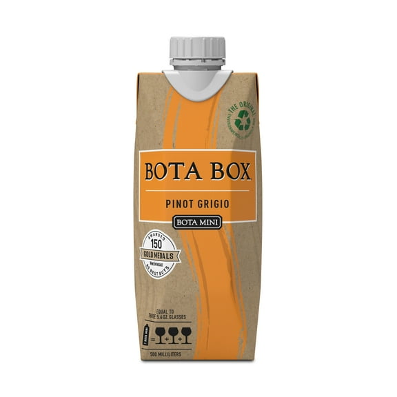 Bota Mini Pinot Grigio White Wine, 500ml (3 Glasses), 12% ABV