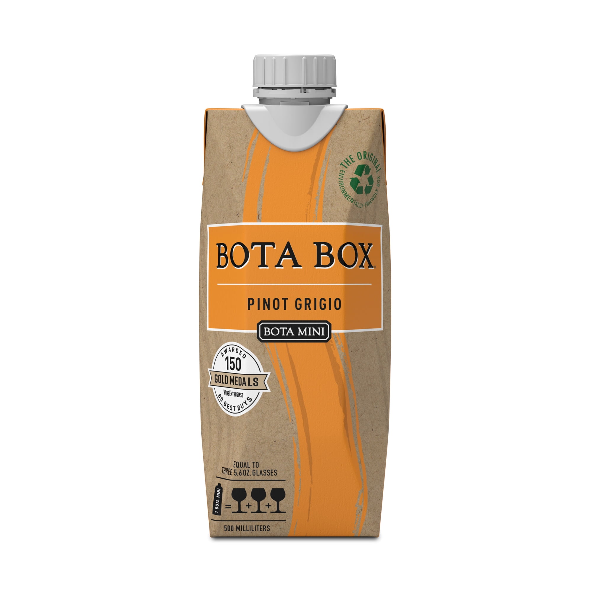 Bota Mini Pinot Grigio White Wine, 500ml (3 glasses), 12% ABV