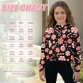 thumbnail image 7 of Xoenoiee Christmas Candy Print Long Sleeve Hoodies for Girls Kids Fleece Fall Outfits Sweatshirts Y2k Winter Zip Up Jackets Oversized Tops Clothes, Size 5-6 Years, 7 of 7