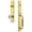 Lifetime Brass, variant on Grandeur Carr F Grip Dummy Handleset with Fontainebleau Interior Knob