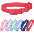 thumbnail image 1 of Dog Collar Soft Rubber Dog Collar with Safety Buckle Adjustable Pet Collars for Small Medium Large Dogs -L, 1 of 5