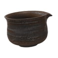 thumbnail image 3 of Siruishop Ceramic Matcha Bowl Gift Porcelain Tea Bowl for Kitchen Tea Room Living Room Retro Design Black, 3 of 8